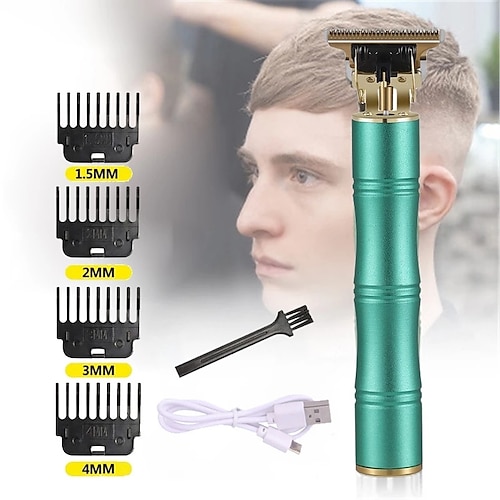 

T9 Oil Head Electric Hair Clipper USB Rechargeable Men's Hair Trimmer Carving Bald Haircut Home Haircutting Machine Razor