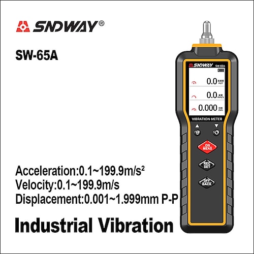 

SNDWAY Digital Vibration Meter SW65A Portable Dual Probe Pen Type Electric Defect Detector Vibration Pen
