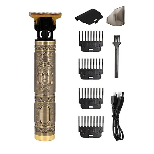 

2022 Vintage T9 0mm Cordless Beard Hair Trimmer Professional Razors Electric Shaver Clipper For Men Hair Cutting Machine Barber