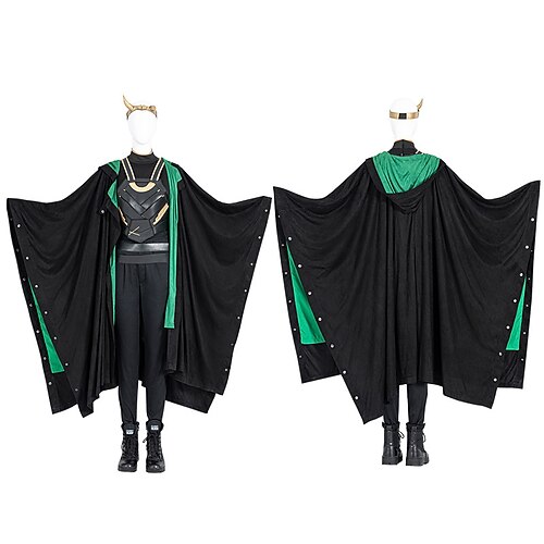 

Loki Female Loki Costume Women's Movie Cosplay Black Vest Top Pants Halloween Carnival Masquerade Polyester / Cotton / Gloves / Cloak / Headwear / Waist Belt