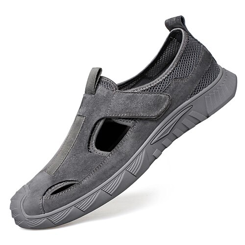 

Men's Sandals Loafers & Slip-Ons Casual Classic Daily Office & Career PU Khaki Gray Spring Summer