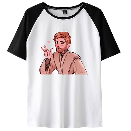 

Inspired by Obi-Wan Kenobi Jedi Knight T-shirt TV Movie 100% Polyester Anime Classic Street Style T-shirt For Men's / Women's / Couple's