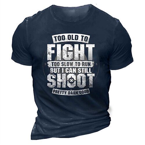 

Men's Unisex T shirt Tee 3D Print Graphic Prints Letter Crew Neck Street Daily Print Short Sleeve Tops Designer Casual Vintage Big and Tall Black Gray Army Green / Summer / Summer