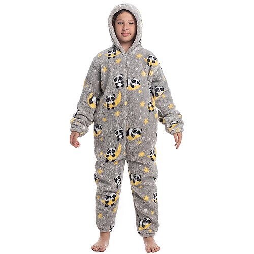 

Kid's Teenager Kigurumi Pajamas Nightwear Animal Onesie Pajamas Cosplay For Men and Women Boys and Girls Christmas Animal Sleepwear Cartoon Festival / Holiday Costumes