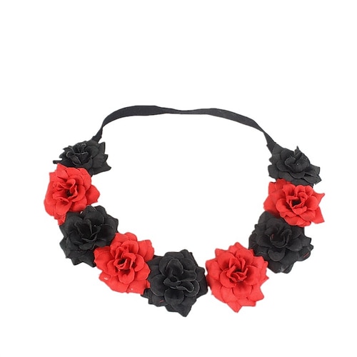 

Seaside Holiday Hair Accessories Halloween Party Garland Gold and Silver Flower Headwear Hairband Women