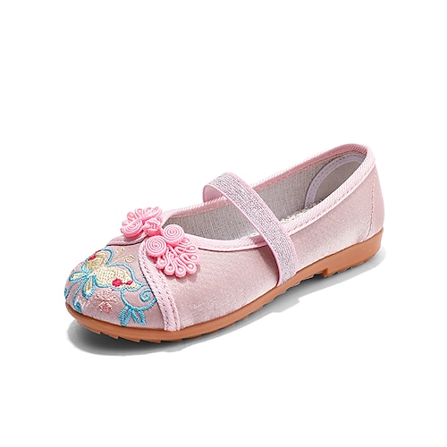 

Girls' Flats Princess Shoes School Shoes Daily Canvas Portable Breathability Cosplay Princess Shoes Big Kids(7years ) Little Kids(4-7ys) Toddler(2-4ys) Casual Daily Walking Shoes Dancing Purple Rosy