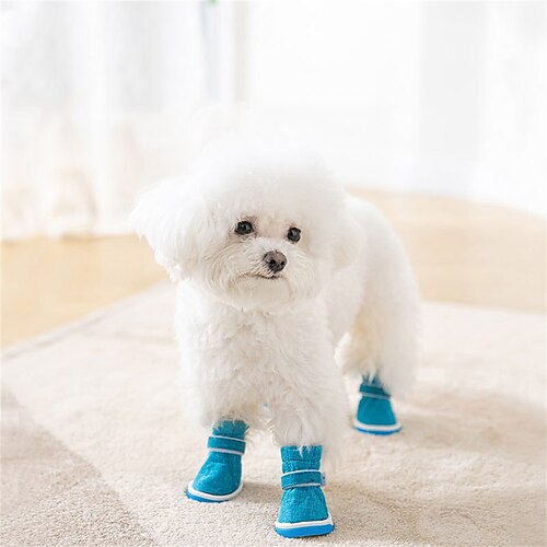 

Spring and Summer Hippie Dog Cotton Breathable Four Seasons Shoes Puppy Go out Non-slip Small and Medium Dog Teddy Pet Shoes