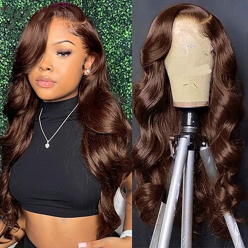 

Body Wave 13x4 Lace Front Human Hair Wigs PrePlucked Brazilian HD Closure Wig with Baby Hair Remy Body Wave Lace Frontal Wigs