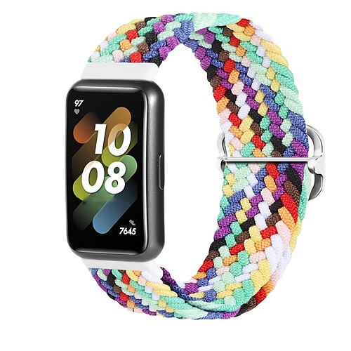 

1 pc Smart Watch Band Compatible with Huawei Huawei Band 7 Smartwatch Strap Stretchy Woven Breathable Sport Band Replacement Wristband