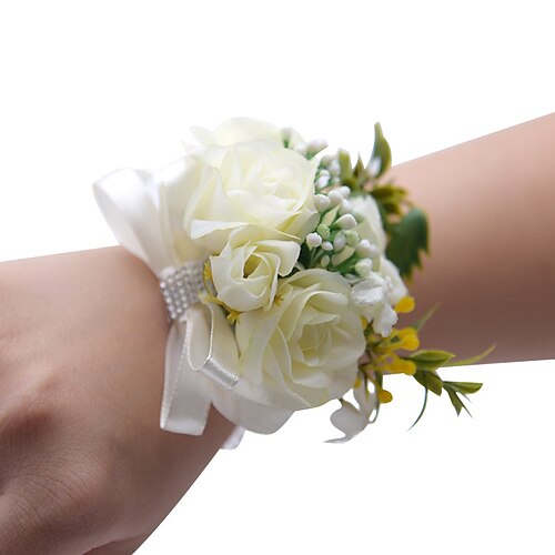 

Wedding wrist flowers Fabric Wedding Party Polyester / Polyamide Modern Contemporary