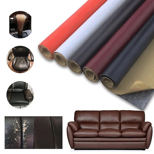 

Tiktok Leather Repair Patch,Self-Adhesive Couch Tape,Stick for Sofa Couche,Car Seats,Cabinets,Wall,Handbags,Multicolor Available Anti Scratch Leather Peel