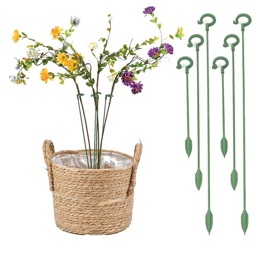 

10pcs Plastic Plant Supports Flower Stand Reusable Protection Fixing Tool Gardening Supplies For Vegetable Holder Bracket