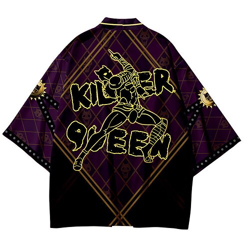 

Inspired by JoJo's Bizarre Adventure Jotaro Kujo Anime Cartoon Polyster Anime Classic Street Style Top For Men's / Women's / Couple's