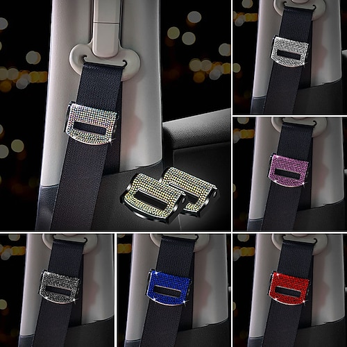 

Universal Bling Car Seat Belts Clips Auto Stopper Buckle Plastic Clip Car accessories Interior seat belt buckle clip