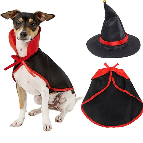 

Juego de 2 uds. De capa para festival, capa para perro mascota, capa para gato, conjunto de sombreros, decoraciones