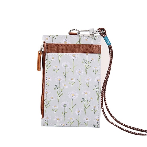 

Pu Leather Card Sleeve Belt Lanyard Multifunctional Coin Purse Card Sleeve ID Card Holder