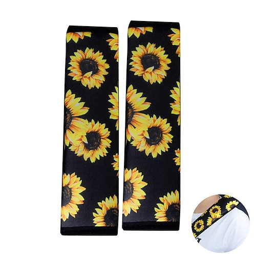 

Car Safety Seat Belt Shoulder Pads Protection Cute Cartoon Sunflower Shoulder Pad Cover Safety Belts Support