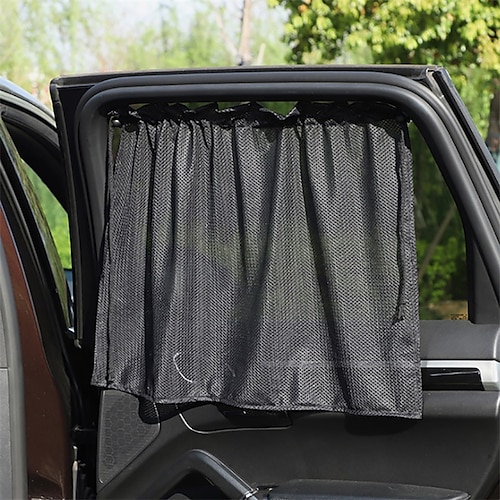 

2 pcs Car Sun Shade With Suction Cup UV Protection Car Curtain Auto Window Sunshade Side Window Mesh Sun Visor Summer Window Film