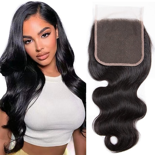 

5X5 HD Lace Closure Human Hair 5X5 Lace Closure Free Part Body Wave Closure 12A Brazilian Virgin Human Hair Body Wave Closure Top Swiss Lace Closure