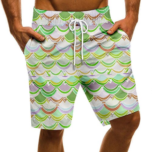 

Men's Swim Trunks Swim Shorts Quick Dry Board Shorts Bathing Suit with Pockets Drawstring Swimming Surfing Beach Water Sports Printed Spring Summer