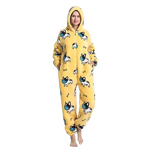 

Adults' Kigurumi Pajamas Nightwear Animal Onesie Pajamas Cosplay For Men and Women Christmas Animal Sleepwear Cartoon Festival / Holiday Costumes