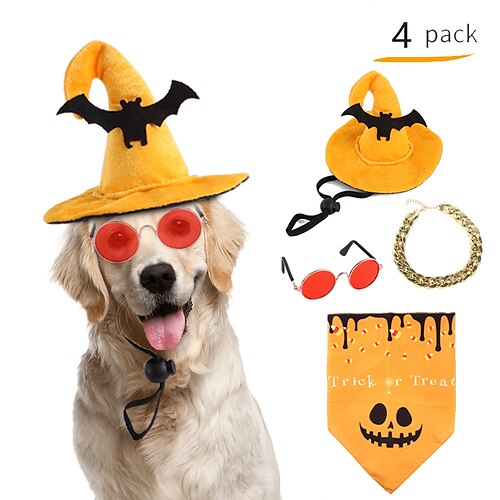 

Pet Dress Up Kit Cat Festival Transformation Dress Up Dog Ghost Festival Set Supplies