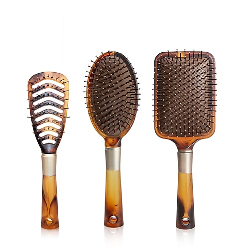 

Hair Brush Detangler Soft Bristles Airbag Comb Oil Head Styling Hairdressing Comb Anti-static Hollow Ribs Comb