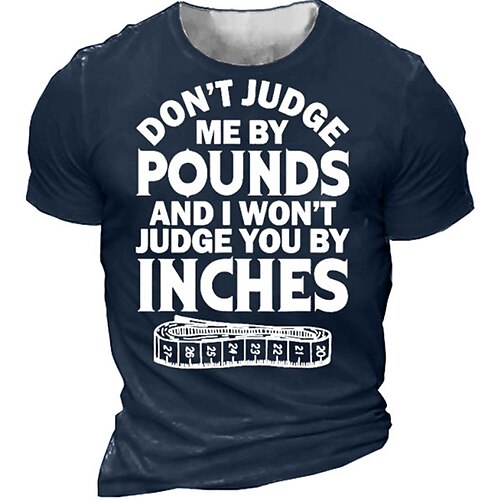 

Men's Unisex T shirt Tee 3D Print Graphic Patterned Letter Crew Neck Street Daily Print Short Sleeve Tops Designer Casual Vintage Big and Tall Black Army Green Navy Blue / Summer / Summer