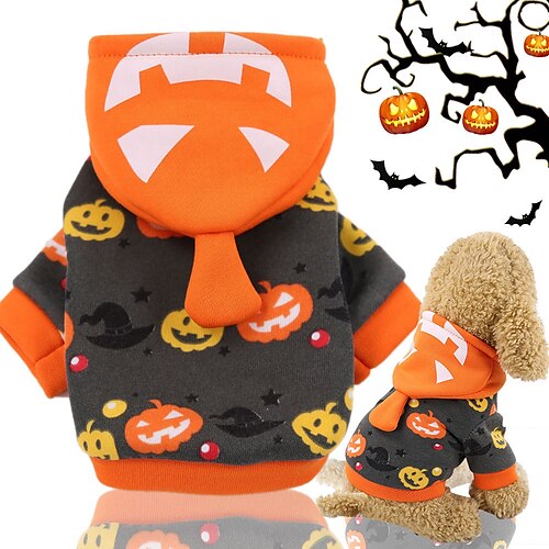 

Jack-o-lantern Costume Funny Halloween Christmas Dog Clothes Cat Pet Clothes Supplies Autumn And Winter New