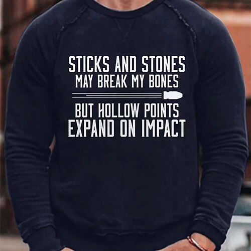 

Men's Sweatshirt Pullover Graphic Patterned Letter Daily Holiday Going out Hot Stamping Casual Streetwear Hoodies Sweatshirts Black Wine Navy Blue