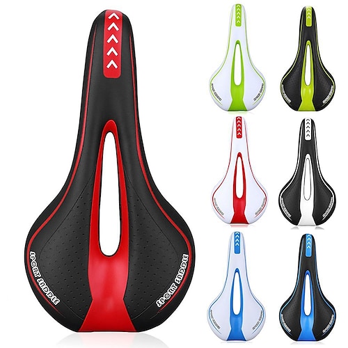 

Bike Saddle / Bike Seat Comfort Cushion Padded Hollow Design PU Leather Cycling Road Bike Mountain Bike MTB Red Blue