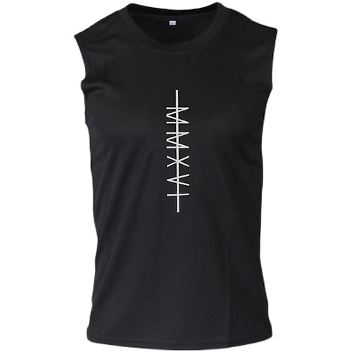 

Men's Letter Printed Sleeveless Gym Running Training Tank Top