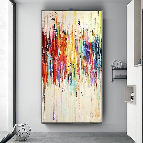

Handmade Hand Painted Oil Painting Wall Art Abstract Modern Minimalist Canvas Painting Home Decoration Decor Rolled Canvas No Frame Unstretched