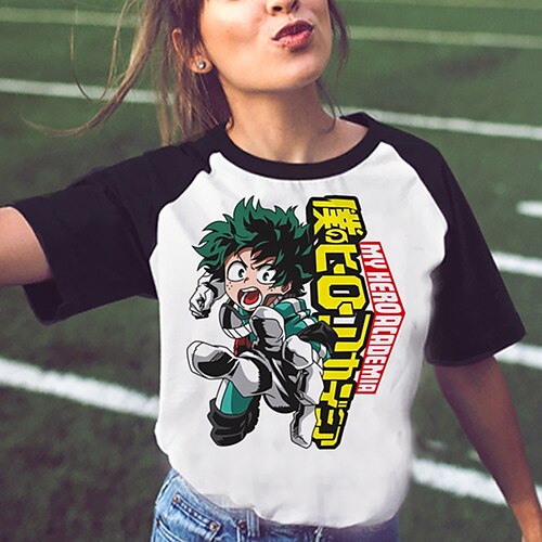 

Inspired by My Hero Academia Boko No Hero Bakugou Katsuki Shoto Todoroki Deku T-shirt Anime 100% Polyester Anime Graphic Street Style T-shirt For Men's / Women's / Couple's