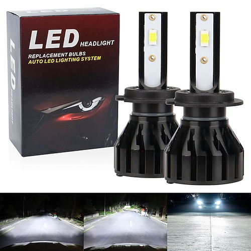 

2 pièces Automatique LED Lampe Frontale Ampoules électriques LED SMD D'air Prêt à l'emploi Ultra léger Pour Universel Toutes les Années