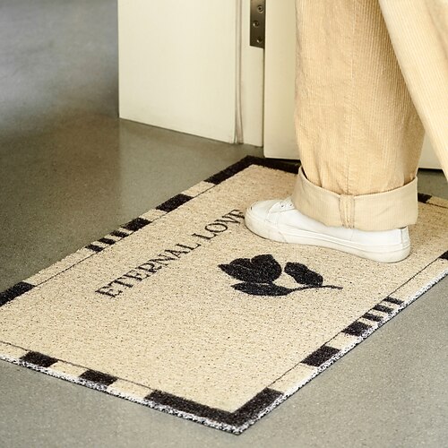 

Ins Fabric Doormat Floor Decor Non Slip Absorbent Carpet For Entryway Bedroom Living Room Sofa Home Deco