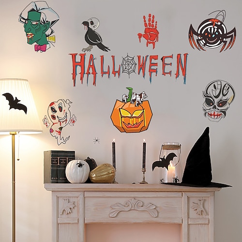 

Holiday / Halloween Wall Stickers Bathroom / Living Room, Removable / Pre-pasted PVC Home Decoration Wall Decal 2pcs