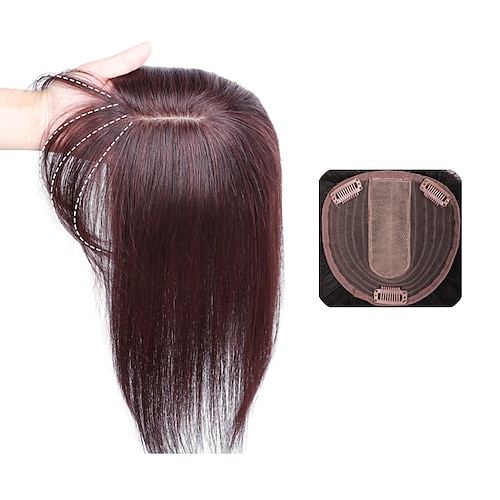 

Wig Female Head Replacement Piece Real Hair Needle Air Bangs Replacement Block Real Hair Wig Piece