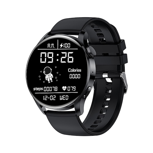 

696 GW69 Smart Watch 1.35 inch Smartwatch Fitness Running Watch Bluetooth Pedometer Call Reminder Sleep Tracker Compatible with Android iOS Men Hands-Free Calls Message Reminder Custom Watch Face IP