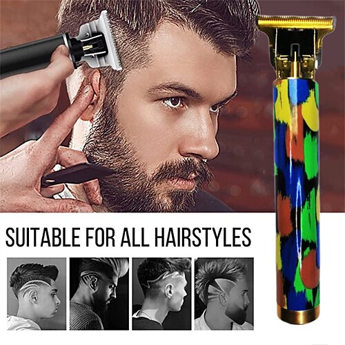 

T9 USB Rechargeable Cuthead Hair Clipper Electric Hair Trimmer Cordless Shaver Trimmer Barber Men Hair Cutting Machine