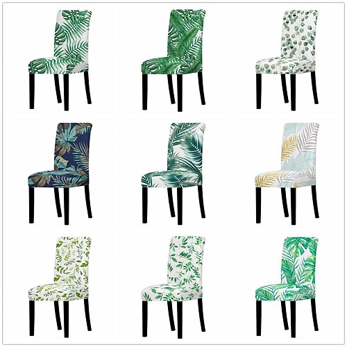 

Stretch salle à manger chaise couverture housse floral boho pour salon fête mariage noël décoration spandex tissu lavable