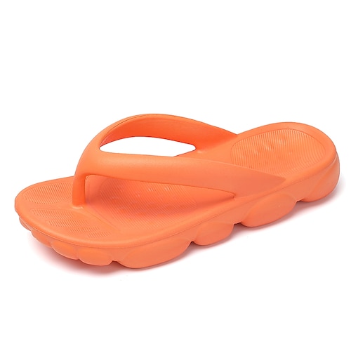 

Homens Chinelos e flip-flops Casual Clássico Diário Praia Couro Ecológico Verde Preto Laranja Primavera Verão