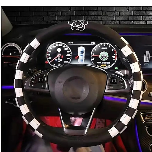 

StarFire 1 Pack Car Steering Wheel Cover Universal Grip Tide Net Red Grip Cartoon Four Seasons Universal Steering Wheel Cover Grip