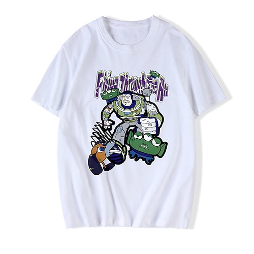 

Inspired by Toy Story Lightyear Buzz Lightyear T-shirt Anime 100% Polyester Anime Basic Street Style T-shirt For Men's / Women's / Couple's