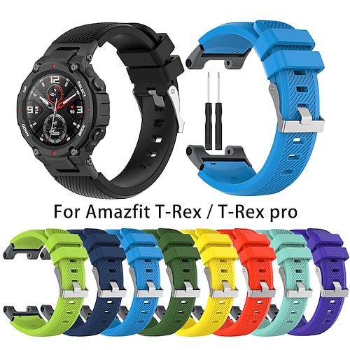 

1 pc Smart Watch Band Silicone strap for Xiaomi Huami Amazfit T Rex Breathable Sports strap for smart watch Xiaomi Huami Amazfit t-rex A1918