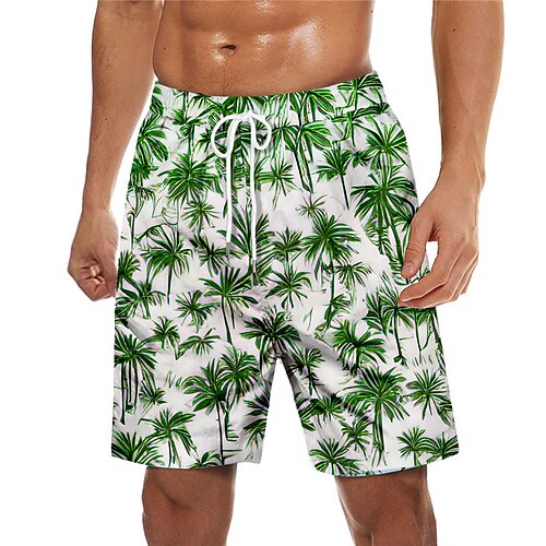 

Men's Swim Trunks Swim Shorts Quick Dry Board Shorts Bathing Suit with Pockets Drawstring Swimming Surfing Beach Water Sports Tropical Printed Spring Summer