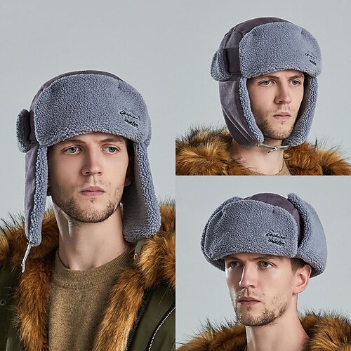 

Warm Hat Men And Women Thickening Trapper Hat Winter Outdoor Ski Windproof Warm Hat Protective Ear Cap Snow Cap