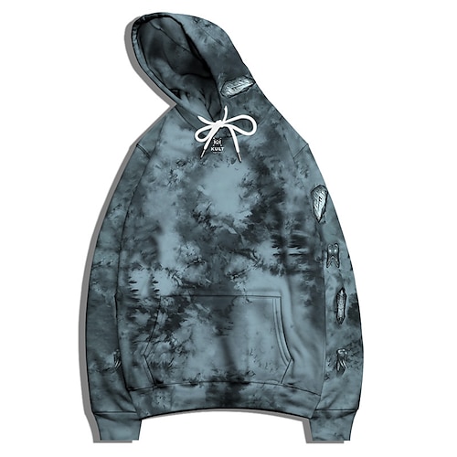 

Men's Pullover Hoodie Sweatshirt Graphic Patterned Tie Dye Print Hooded Daily Sports Streetwear 3D Print Casual Big and Tall Hoodies Sweatshirts Long Sleeve Blue / Spring / Summer