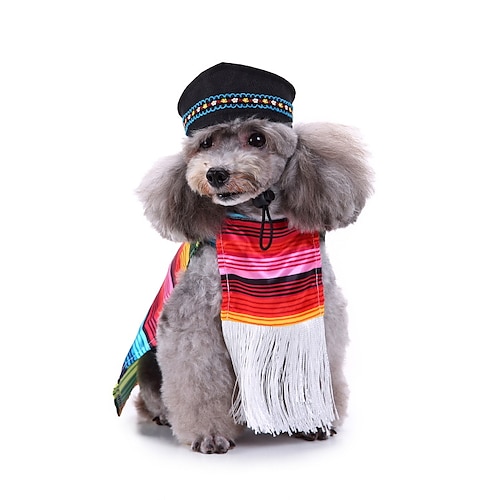 

Dog Festival Costume,Dog Cat Costume Patchwork Fashion Cute Casual Daily Outdoor Dog Clothes Puppy Clothes Dog Outfits Breathable Colourful Costume for Girl and Boy Dog Polyster XL