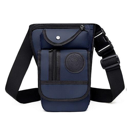 

Men's Sling Shoulder Bag Oxford Cloth Zipper Solid Color Daily Green Black Blue Red